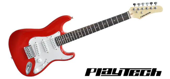 PLAYTECH ( プレイテック ) / ST025 RED 570mmスケール ミニギター